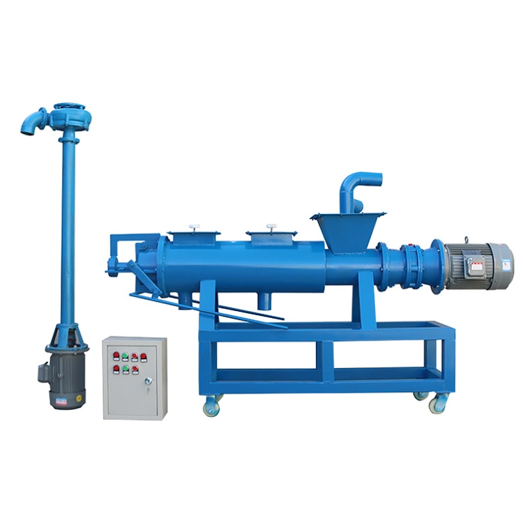 Chicken Manure Dewatering and Drying Machine Solid Liquid Manure Separator Animal Manure Solid Liquid Separator Manure Solid Liquid Separator