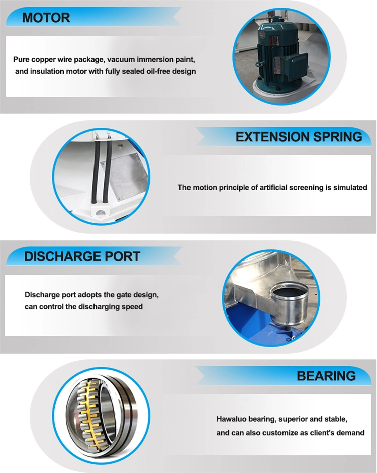 PVC Resin Tumbler Screening Machine for Fine Powder